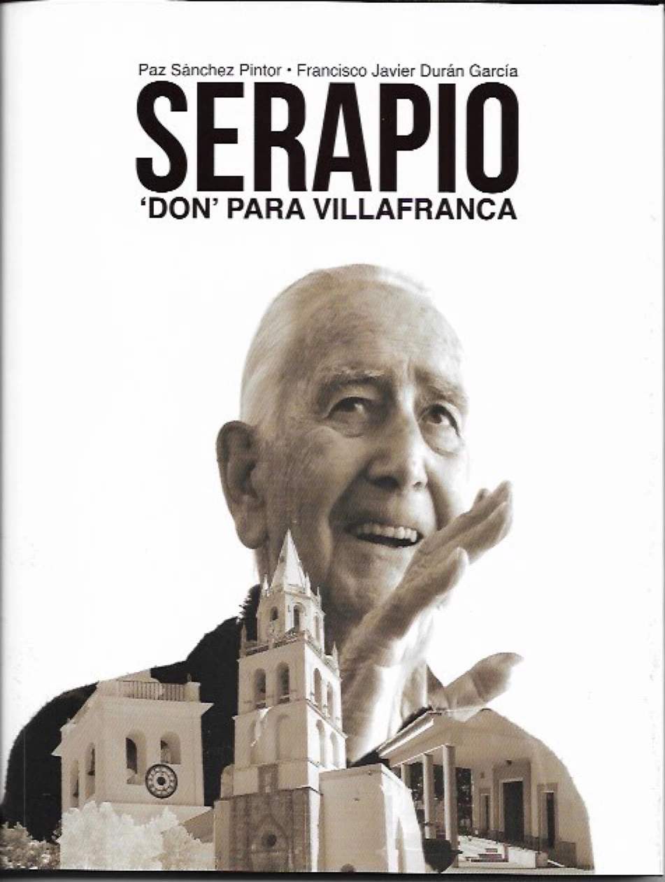 Portada del libro dedicado a la figura del párroco emérito del Carmen, Don Serapio Corchado. 