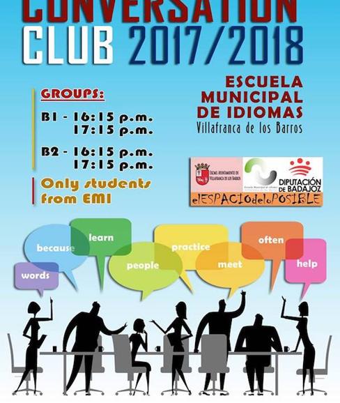 El Club de Conversación está auspiciado por la Escuela Municipal de Idiomas. 