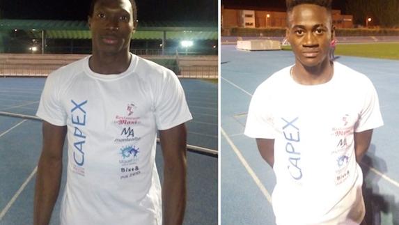 Alagie y Tijan, los dos atletas de Gambia que recibirán ayuda del CAPEX. 