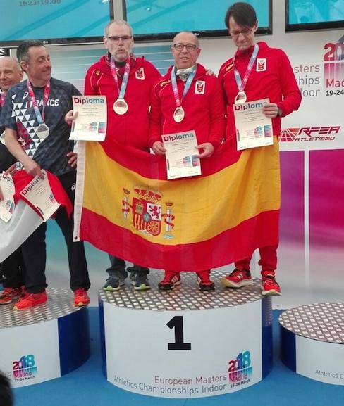 Miguel Periáñez en el podio. 