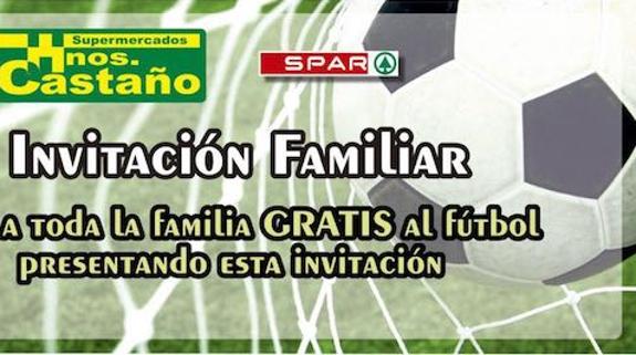 Invitación familiar cursada por la directiva de la SP Villafranca para que asistan gratis al fútbol. 