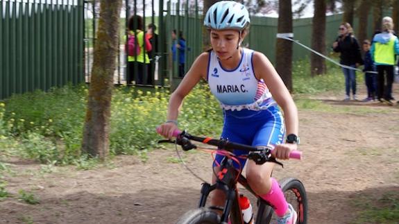 María Castro, a pleno rendimiento. 