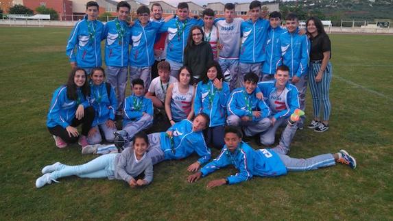 Grupo de participantes en el Campeonato de Extremadura. 