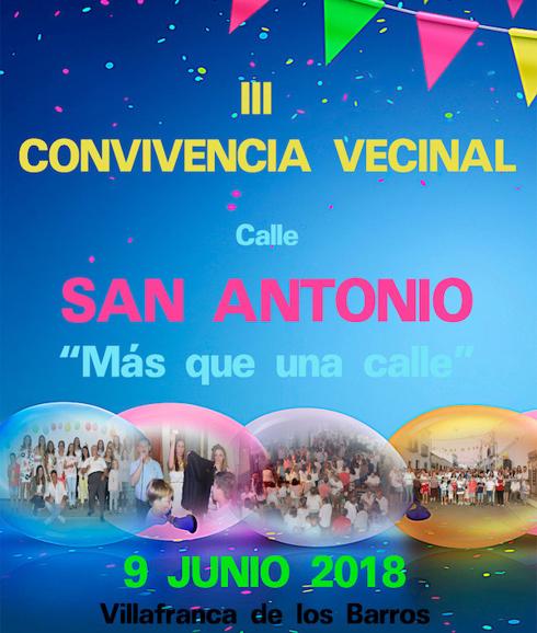 III convivencia vecinal entre los vecinos de la calle San Antonio
