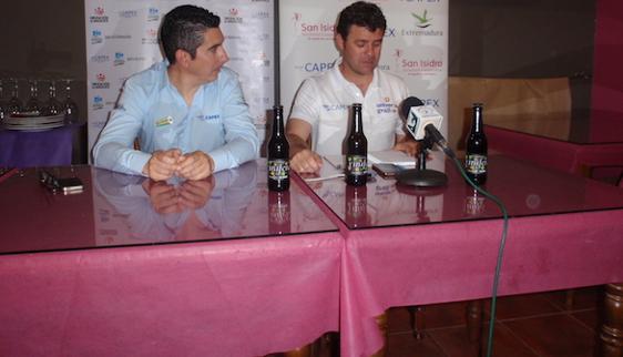 El presidente del CPEX, Jesús Nieto, y el Director Deportivo del club, José Àngel Rama. 