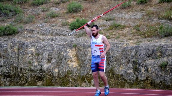 Jorge López durante una competición. 