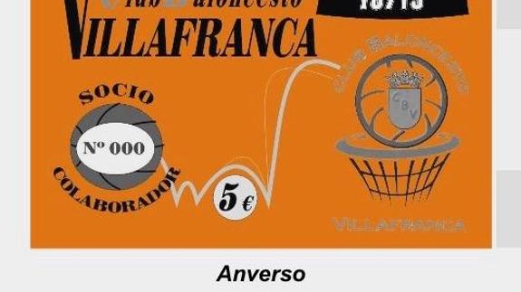 Anverso de los carnets de socios-colaboradores puestos a la venta por el CBV. 