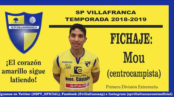 La SP Villafranca ficha al centrocampista Moushissine, El Hamdi