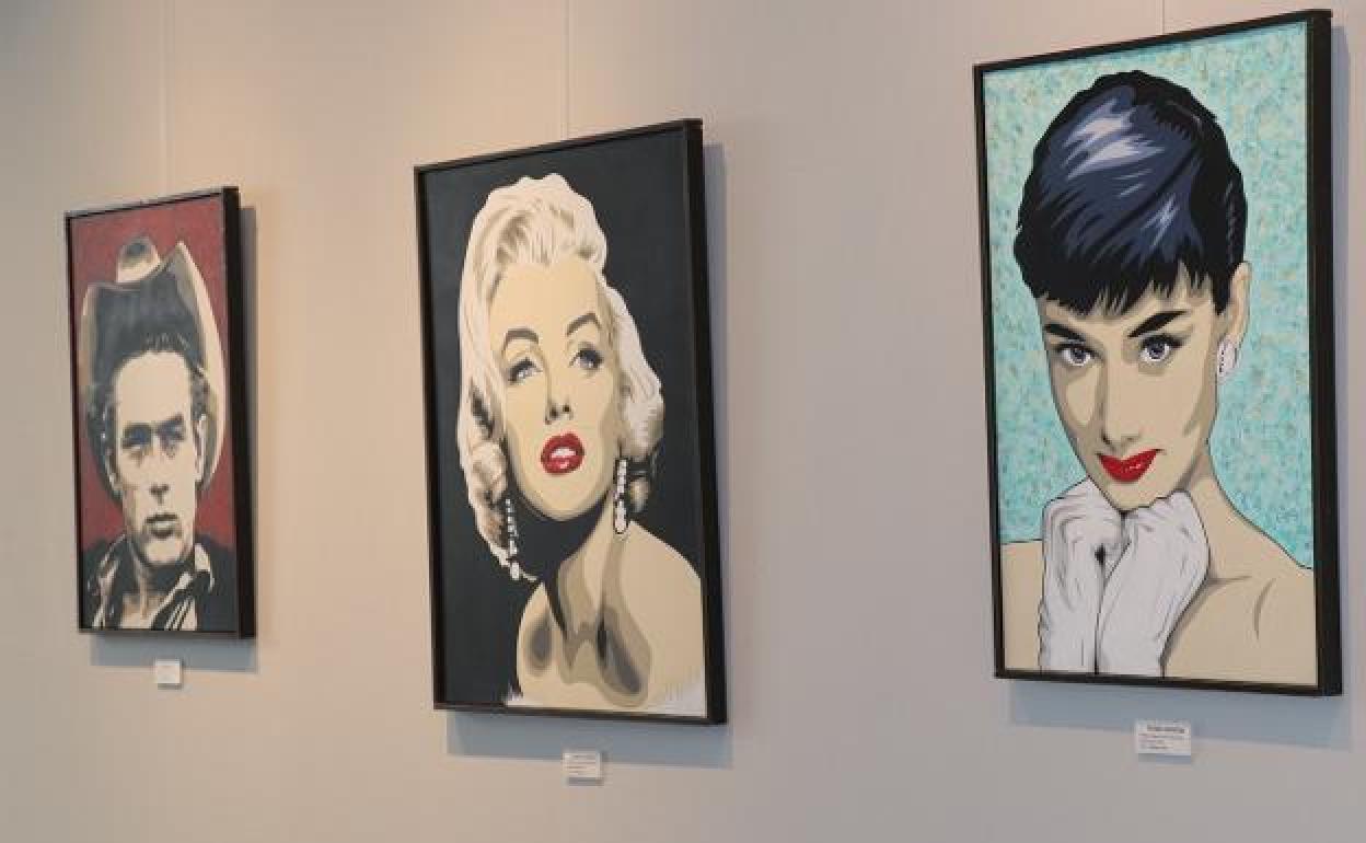 Algunas de las obras de la exposición 'Iconos Pop'.