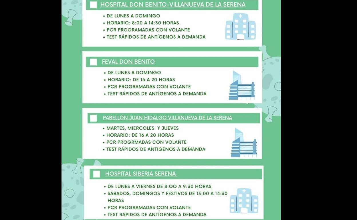 Los horarios para la realización de pruebas covid cambian a partir del 16 de agosto