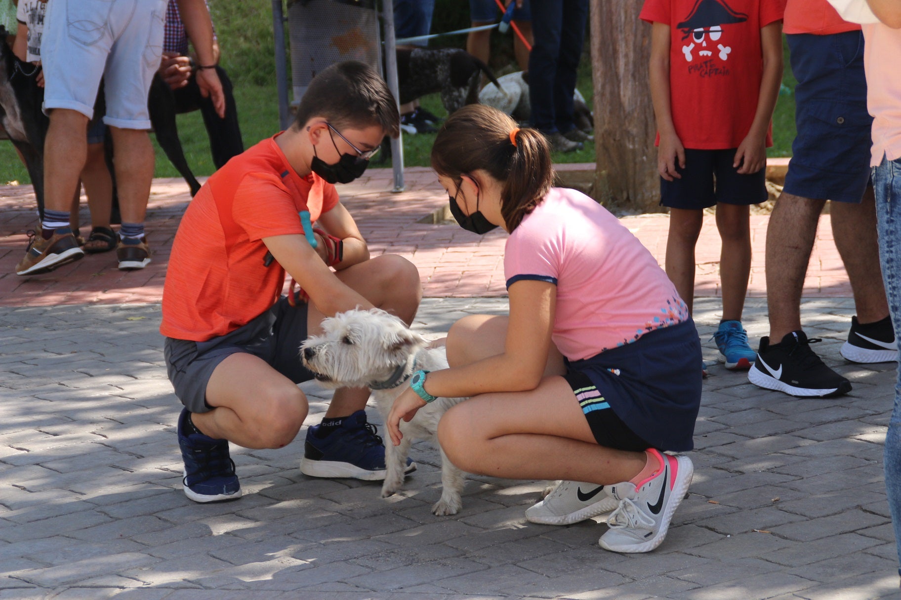 Participantes en el I Concurso Canino Nacional celebrado en Entrerríos. 