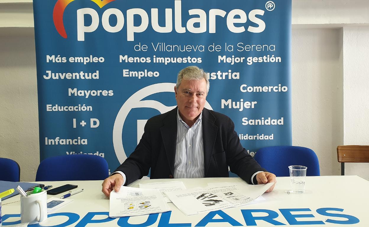 Manuel Lozano, portavoz del PP en Villanueva de la Serena. 