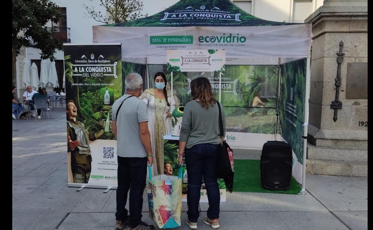 Campaña de Ecovidrio realizada en Villanueva de la Serena. 