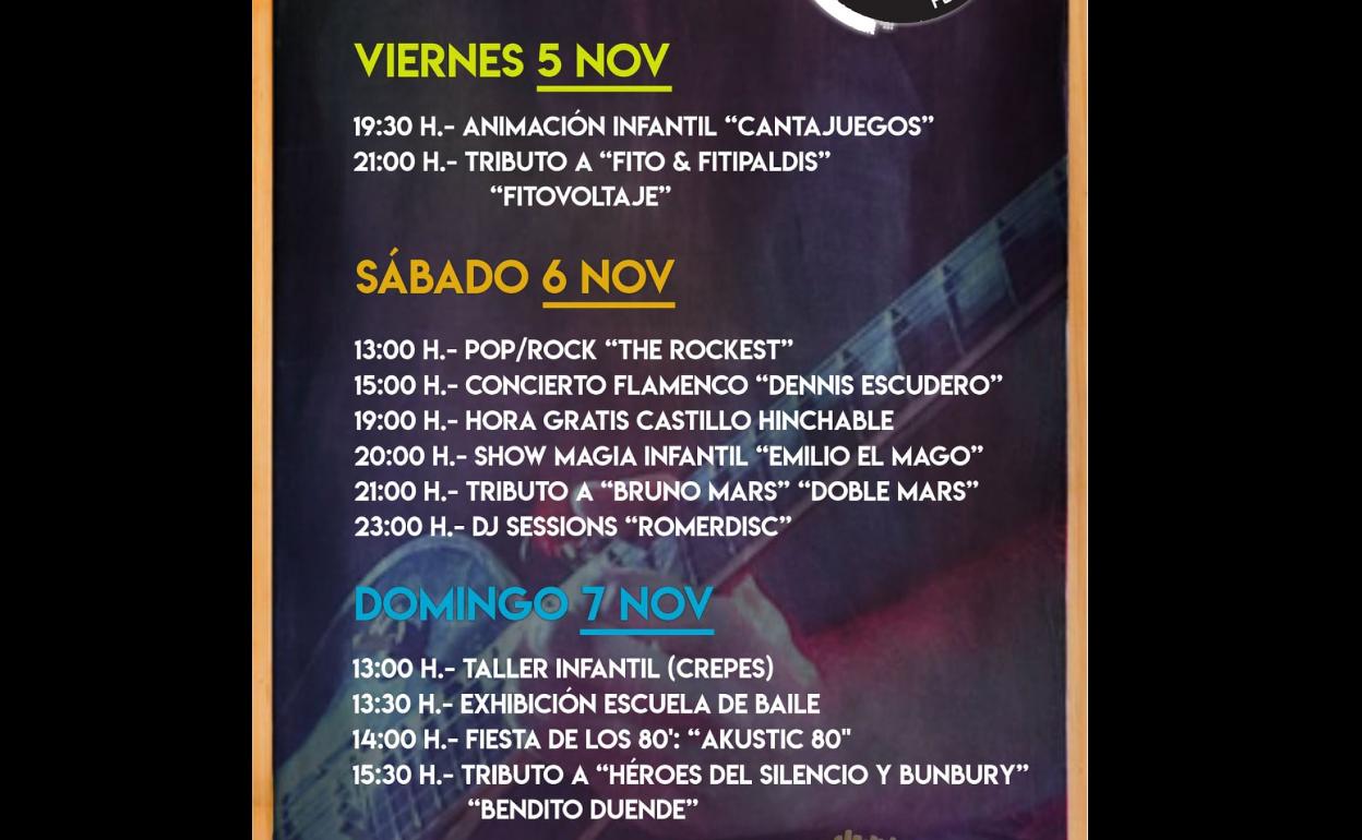 Suspendida la celebración de Halloween y aplazado el Festival Foodtruck