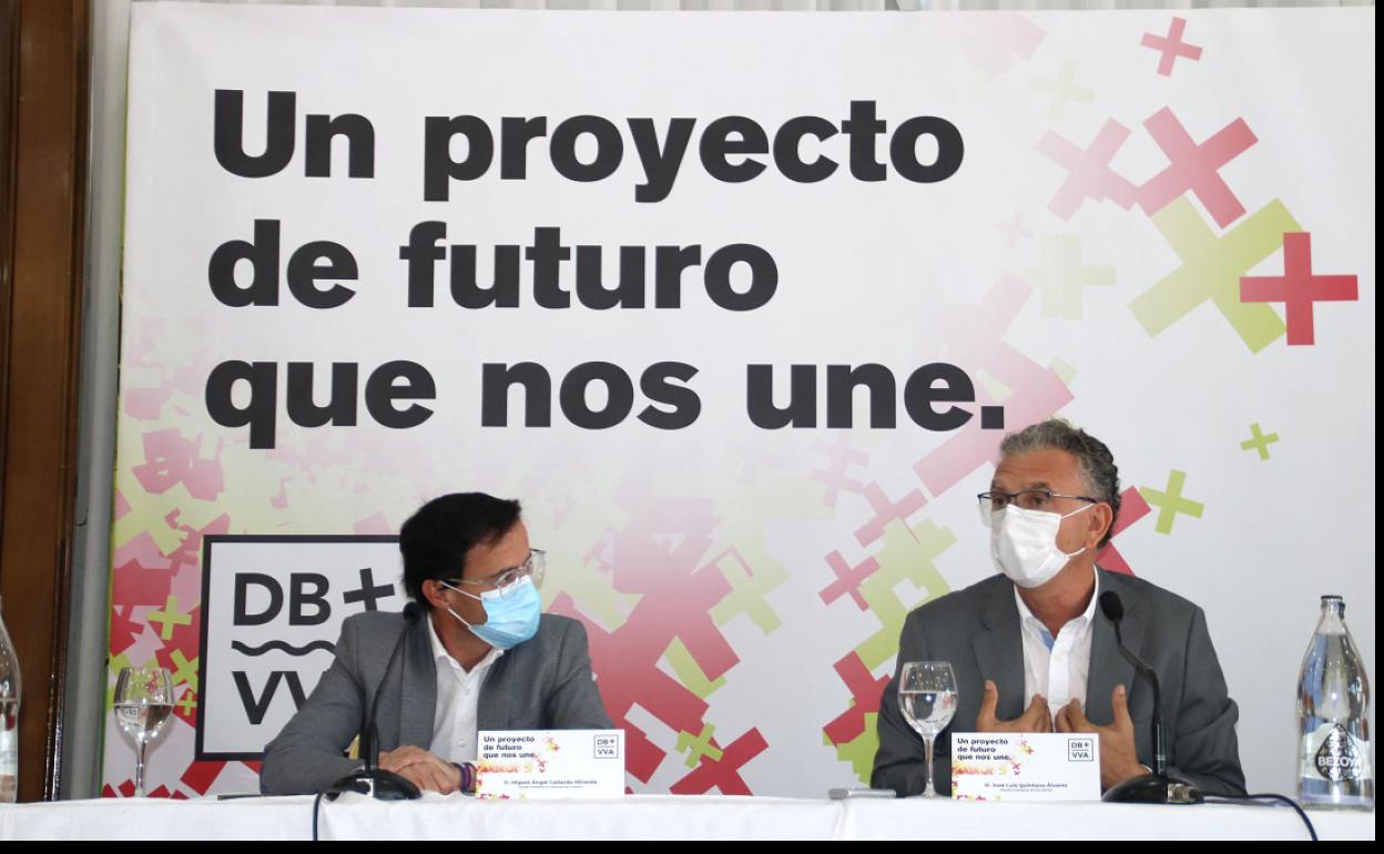 Los alcaldes de Villanueva de la Serena y Don Benito, Miguel Ángel Gallardo y José Luis Quintana. 
