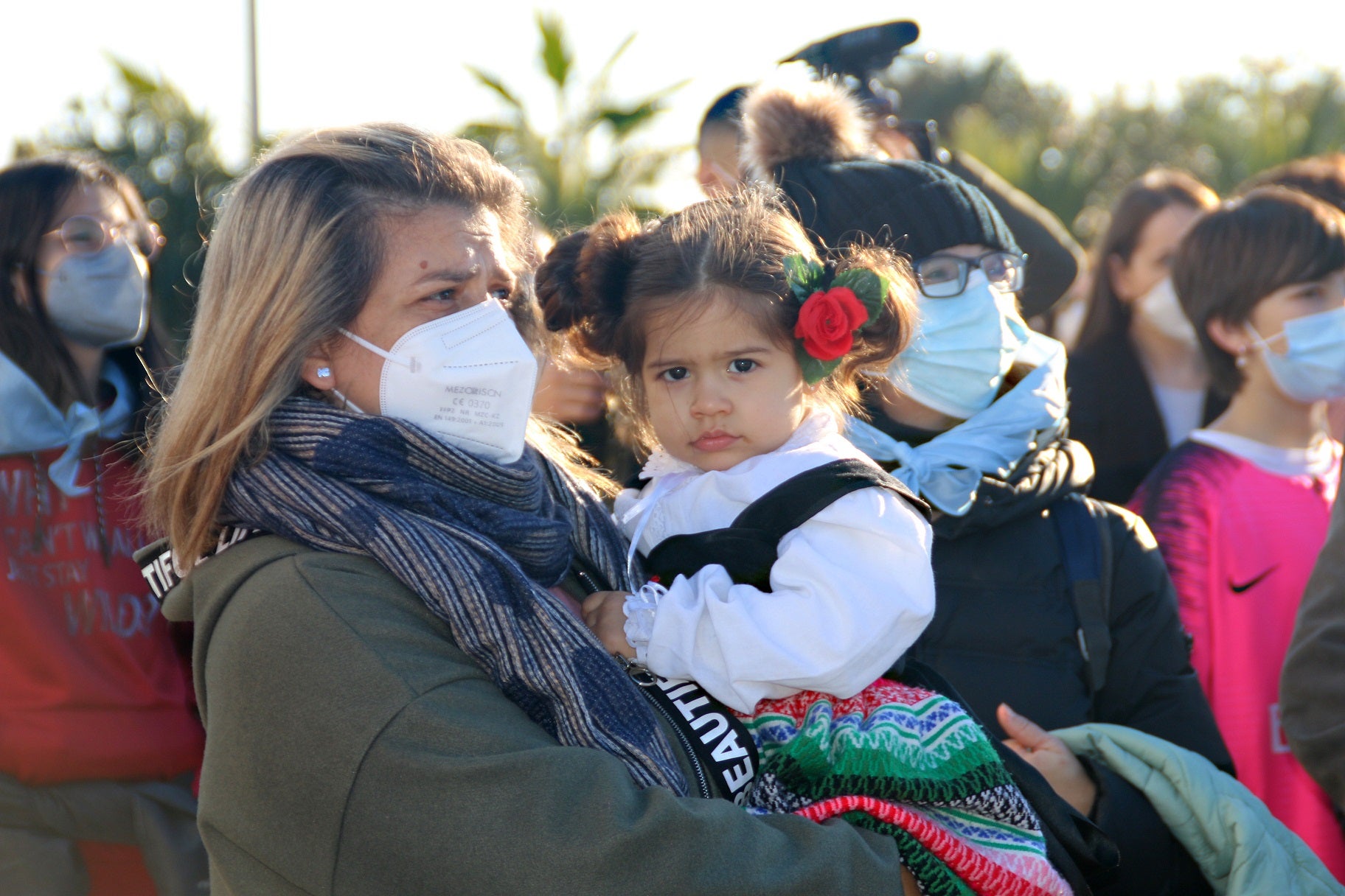 Emoción al volver a acompañar a la Virgen de la Aurora en su traída. 