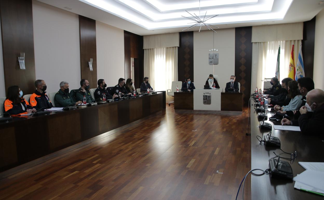 Junta de Seguridad para el referédum del 20 de febrero. 