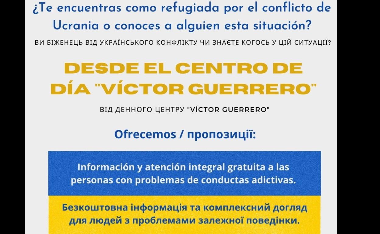 Apoyat ofrece su servicio gratuito a refugiados de Ucrania que tengan problemas de conductas adictivas