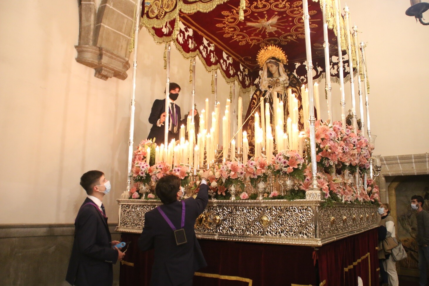 Celebración de las procesiones del Jueves Santo en Villanueva de la Serena.