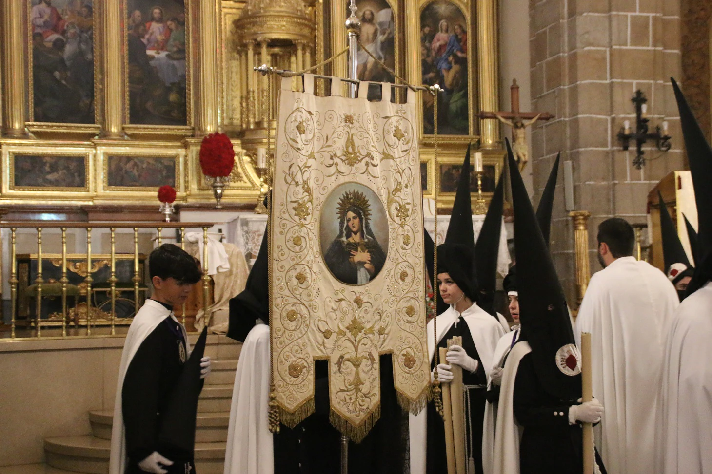 Celebración de las procesiones del Jueves Santo en Villanueva de la Serena.