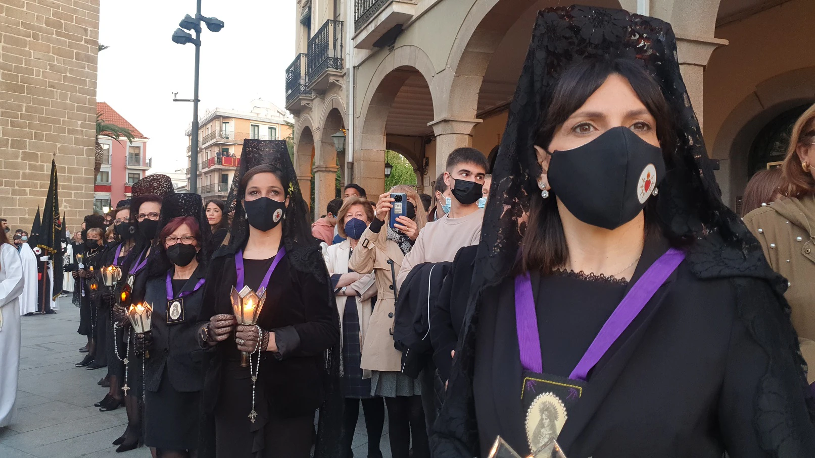 Celebración de las procesiones del Jueves Santo en Villanueva de la Serena.