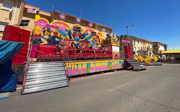 Atracciones instaladas en el barrio Cruz del Río.