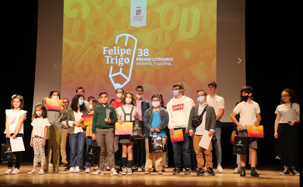 Ganadores del Premio Felipe Trigo Infantil y Juvenil. 