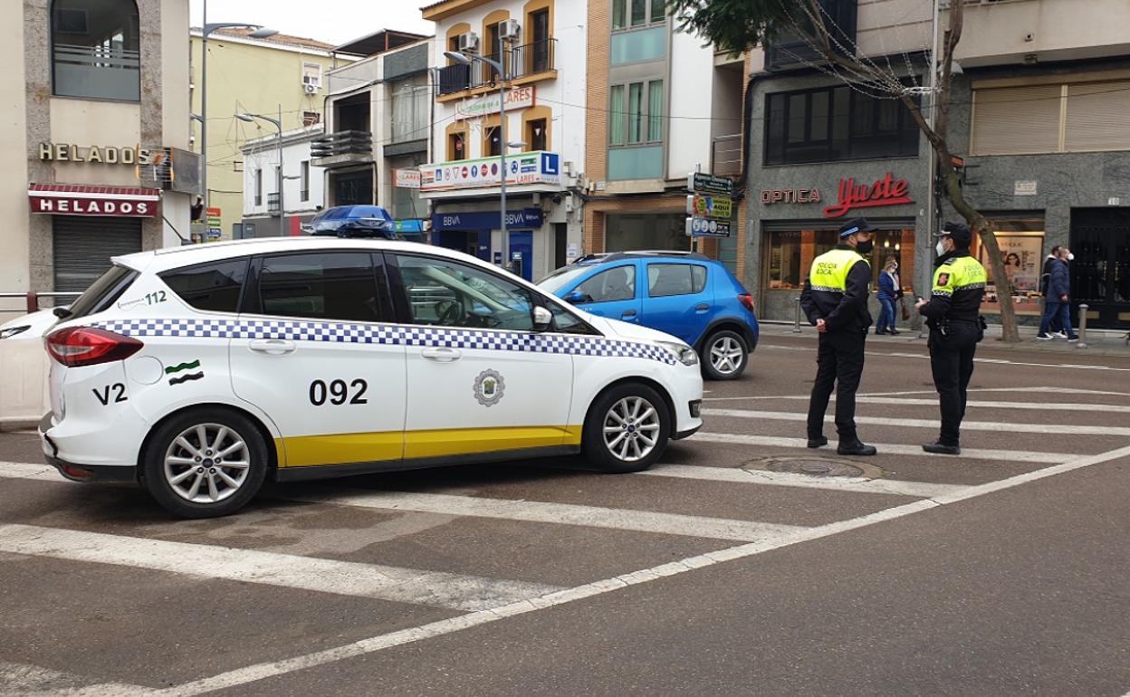 Agentes de la Policía Local de Villanueva de la Serena. 