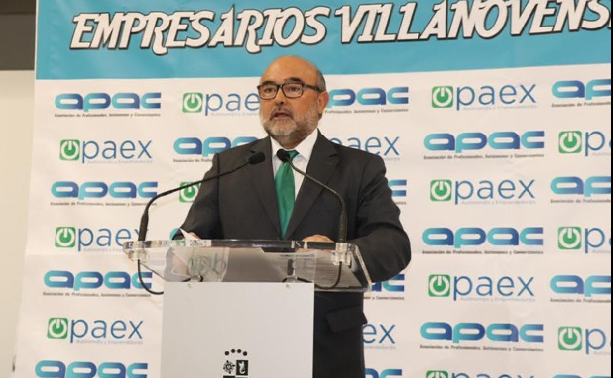 Fernando Segador Díaz durante un acto de la asocición que preside. 