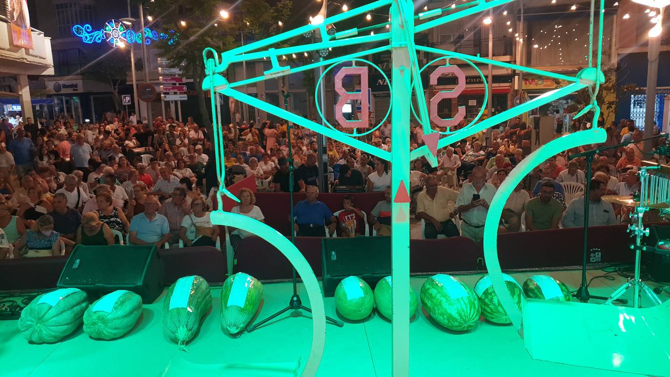 El certamen contó con cinco sandías y cuatro melones a concurso, siendo ganadores Antonio González y Juan Vicente Manchado. 