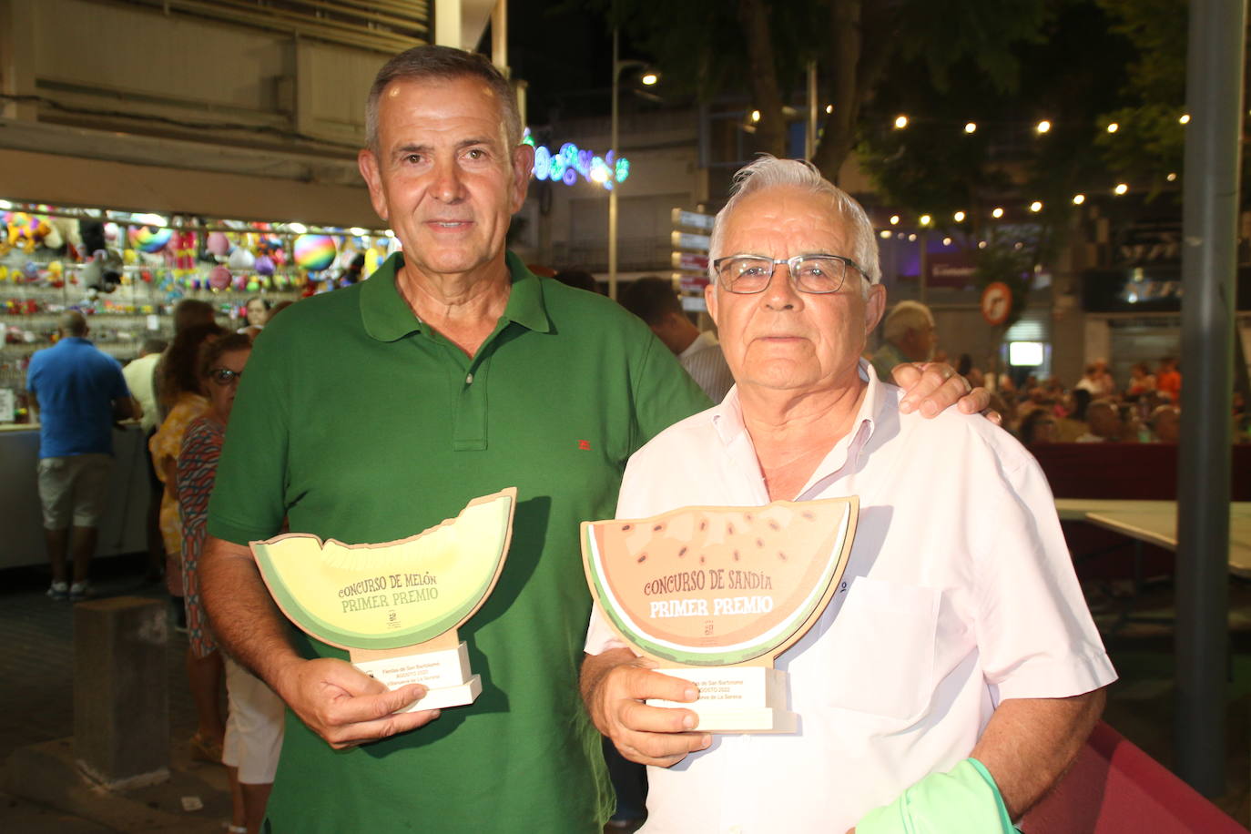 El certamen contó con cinco sandías y cuatro melones a concurso, siendo ganadores Antonio González y Juan Vicente Manchado. 