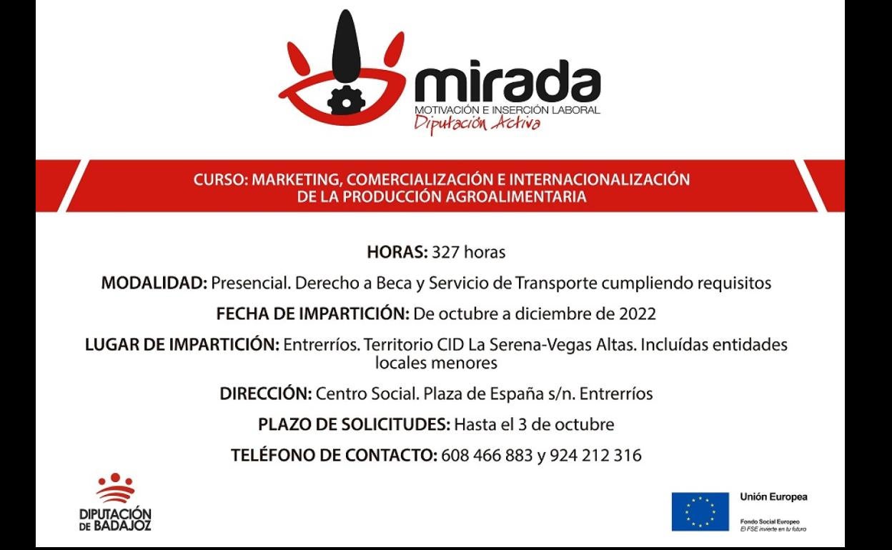 Entrerríos acoge un curso gratuito de marketing y comercio internacional de producción agroalimentaria
