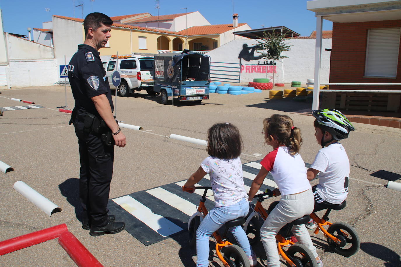 Los más pequeños aprenden a moverse por la ciudad de una forma segura y sostenible.