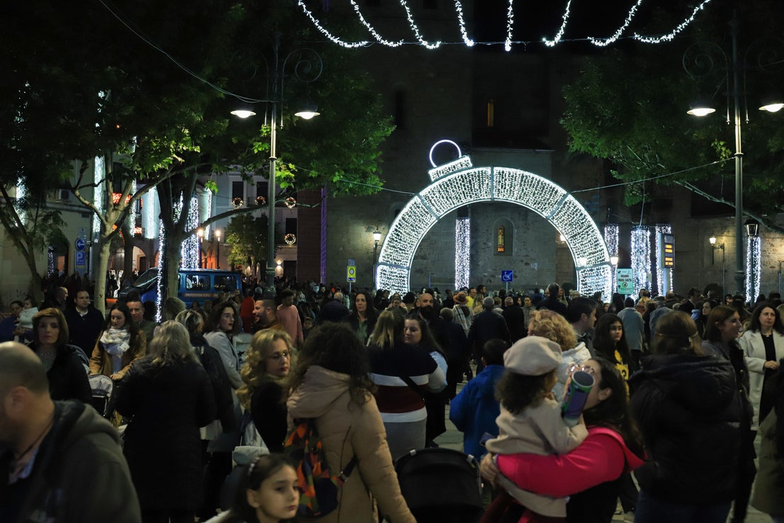 Villanueva de la Serena enciende su Navidad. 