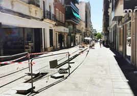 Comienzo de las obras en la zona comercial de Ramón y Cajal.