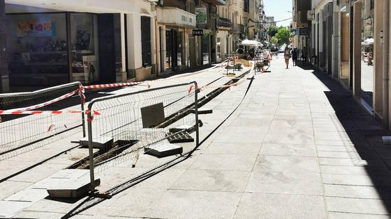 Las obras en la zona centro continúan por la calle Ramón y Cajal