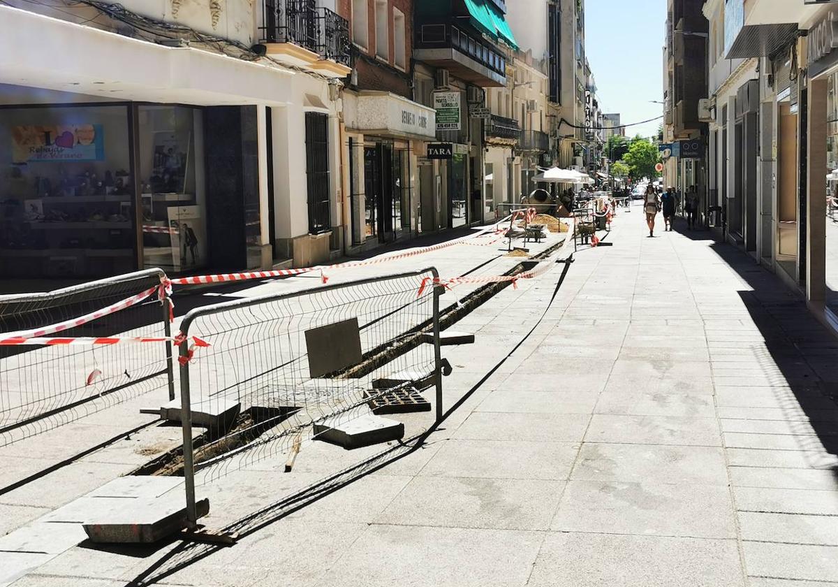 Las obras en la zona centro continúan por la calle Ramón y Cajal