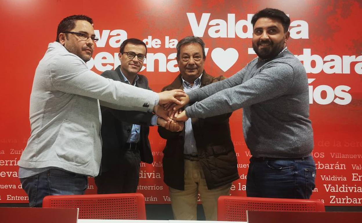 Víctor Jiménez, Diego Corraliza y Víctor Merino repiten como candidatos del PSOE