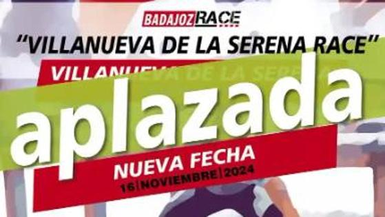 La Badajoz Race de Villanueva se aplaza hasta el 16 de noviembre