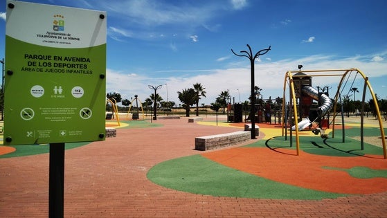 La zona de juegos de la avenida de los Deportes se llamará 'Ciudad Amiga de la Infancia'
