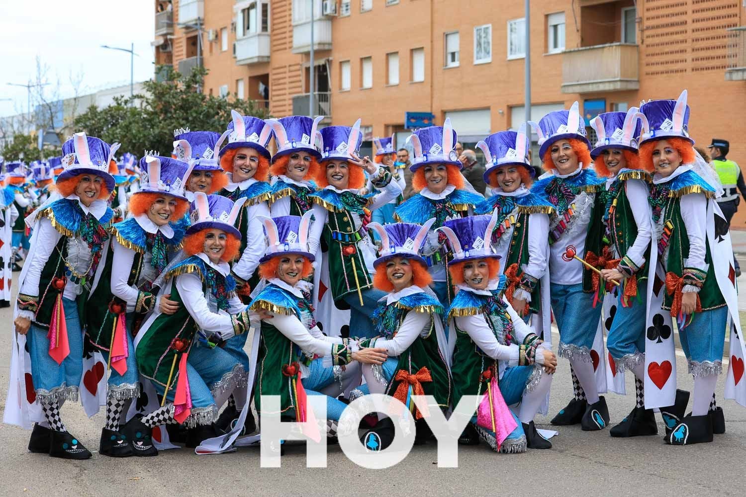 Algunas imágenes del desfile de carnaval en Villanueva