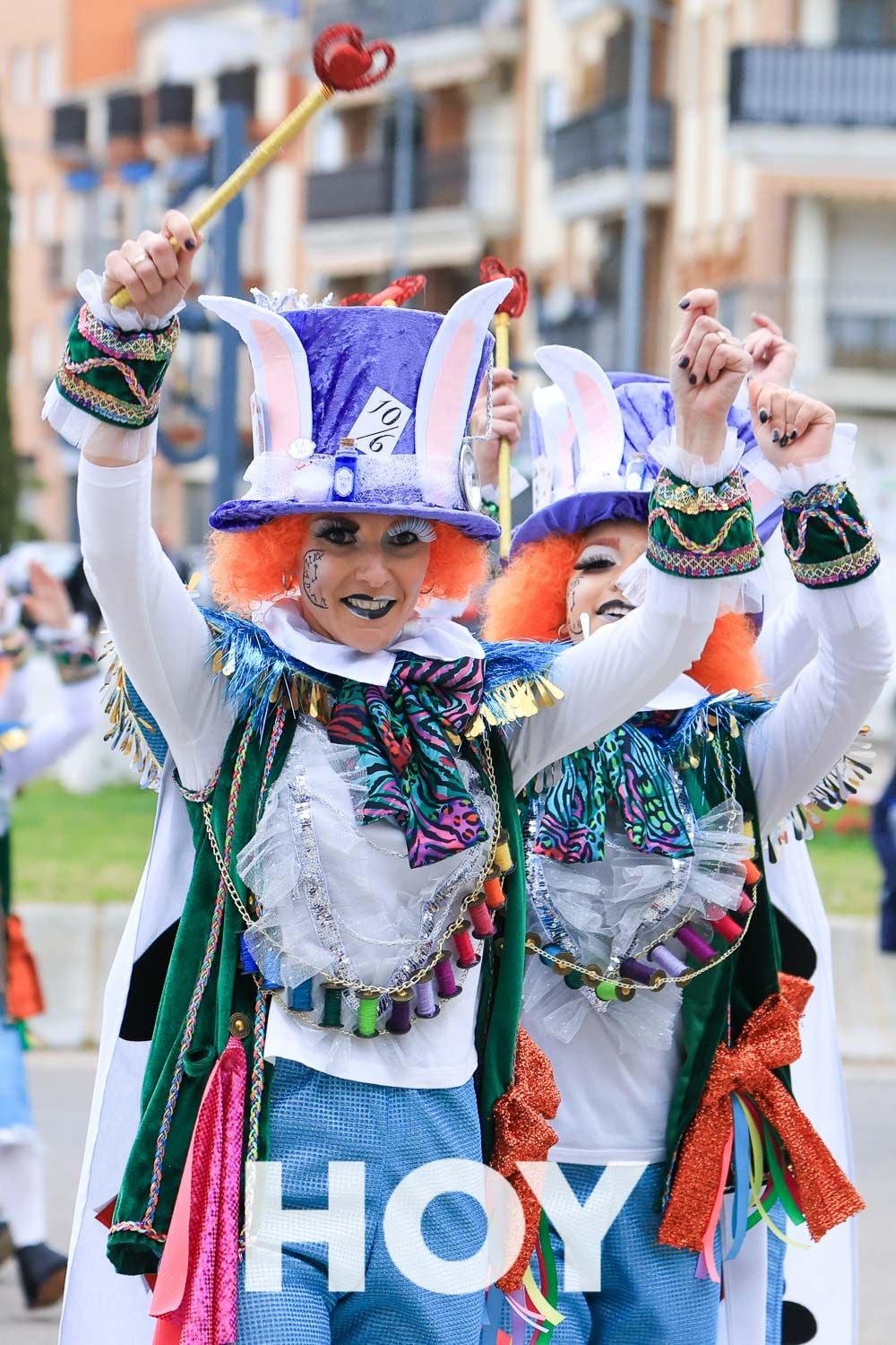 Algunas imágenes del desfile de carnaval en Villanueva