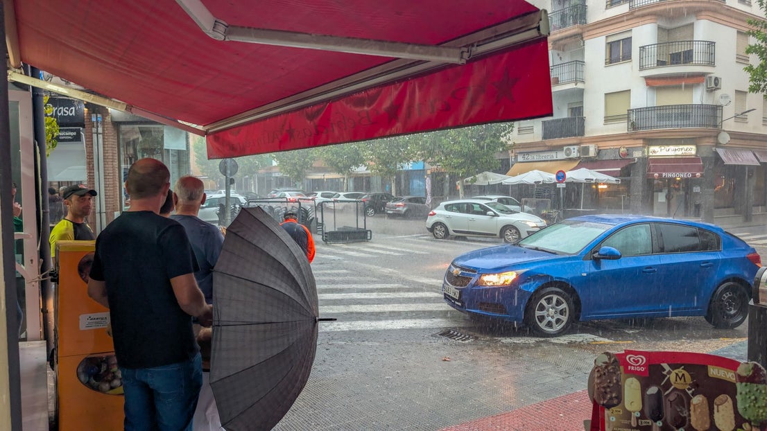 Numerosas incidencias por la lluvia en Villanueva de la Serena