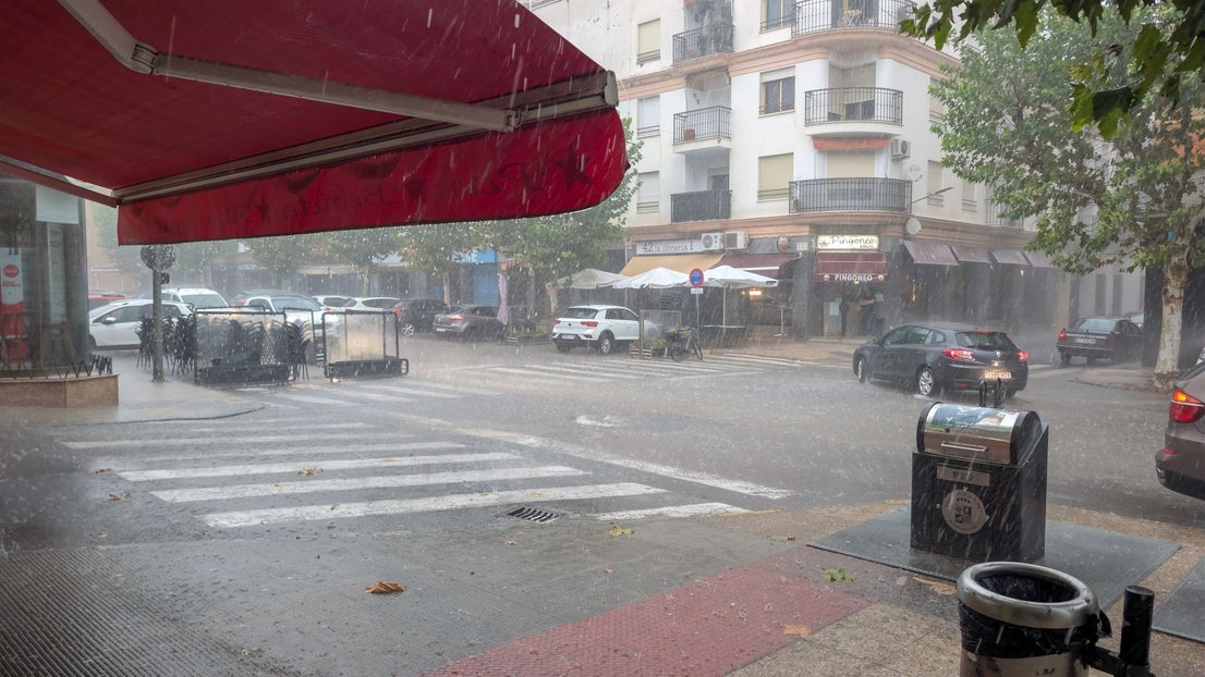 Numerosas incidencias por la lluvia en Villanueva de la Serena