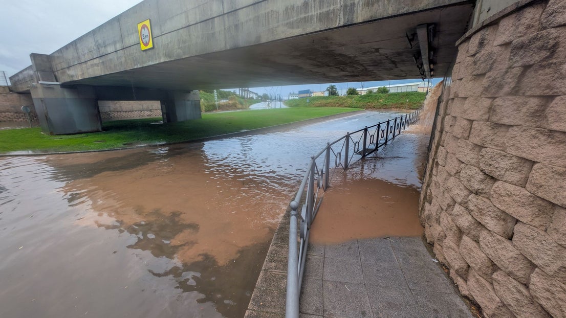 Numerosas incidencias por la lluvia en Villanueva de la Serena