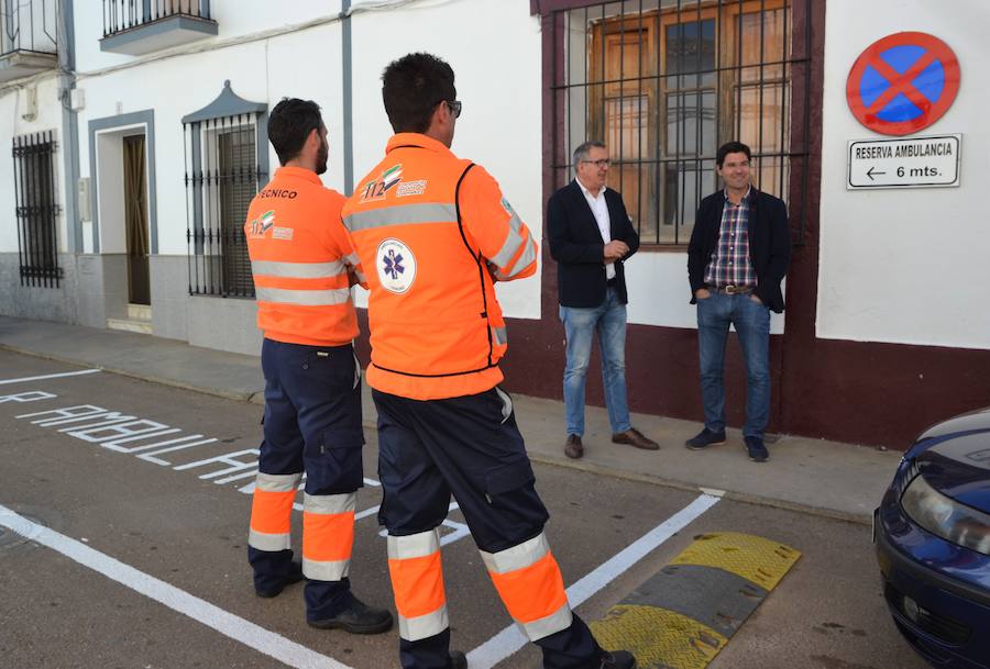 Aparcamiento reservado para la ambulancia.