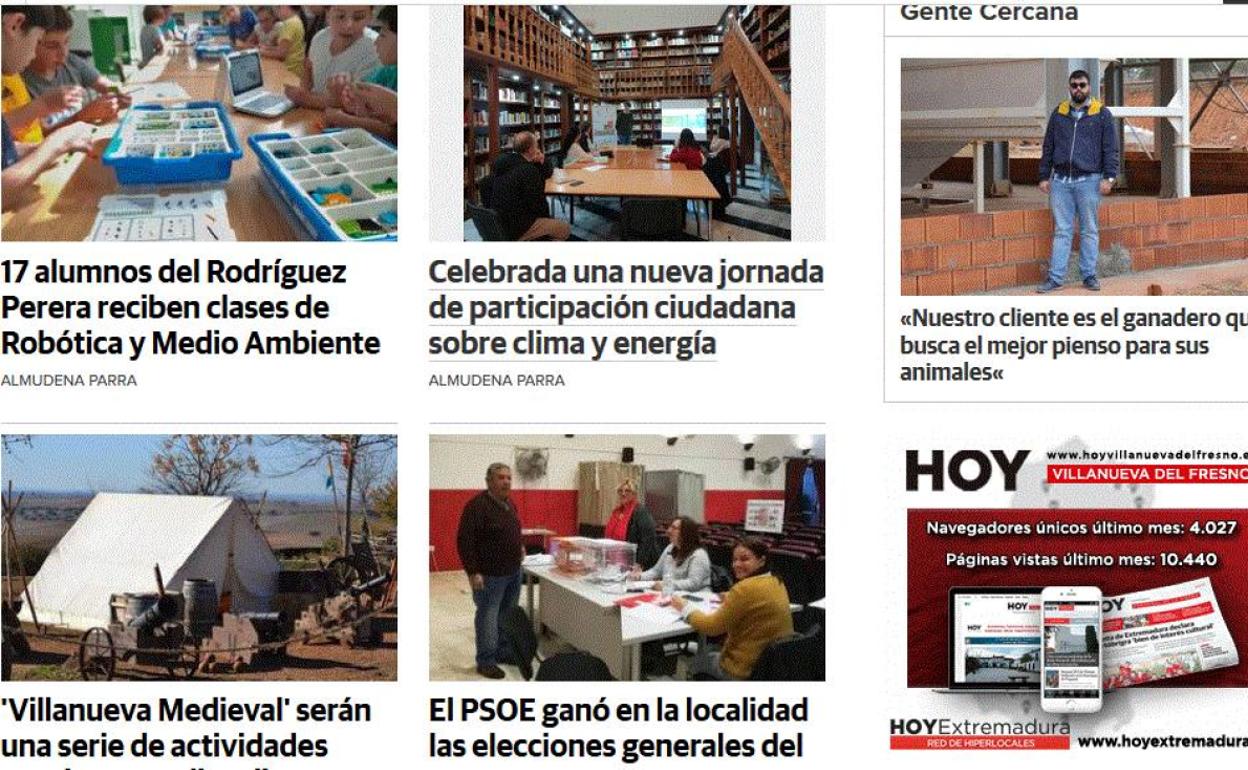 Portada del Diario HOY Villanueva del Fresno.