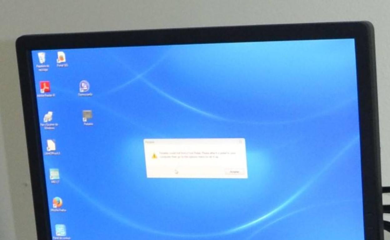 Pantalla de un ordenador.