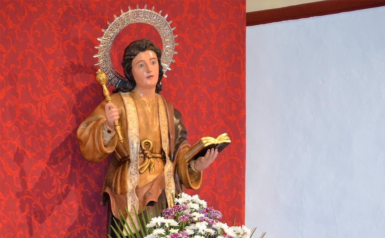 San Ginés instalado en el Altar Mayor para su misa de agosto, imagen de archivo.