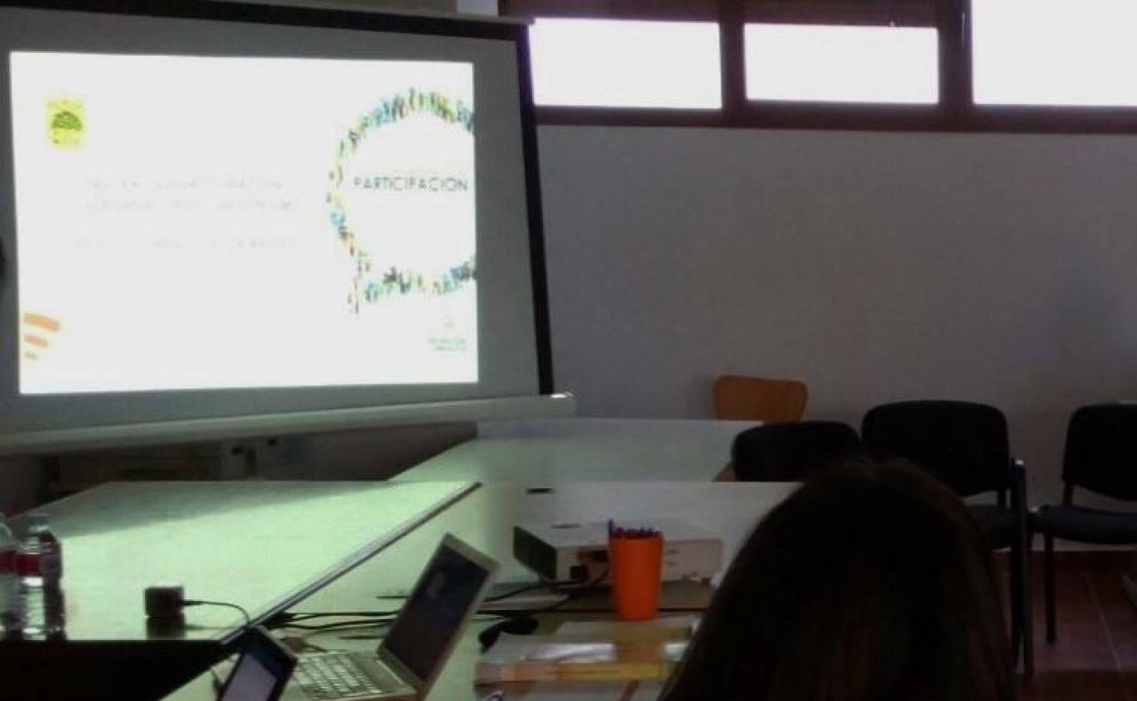 Aula del Prgorama de Alfabetización de Adultos.